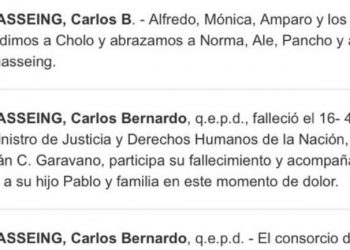 «El Ministro de Justicia y DDHH saluda al dictador»