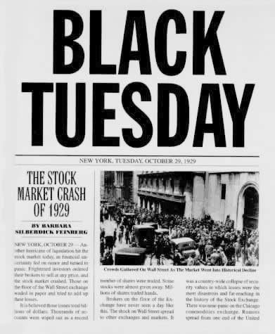 «Jueves Negro» para el mundo