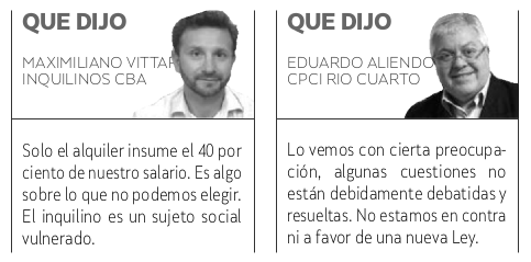 Ley de alquileres: avanza pero con modificaciones.