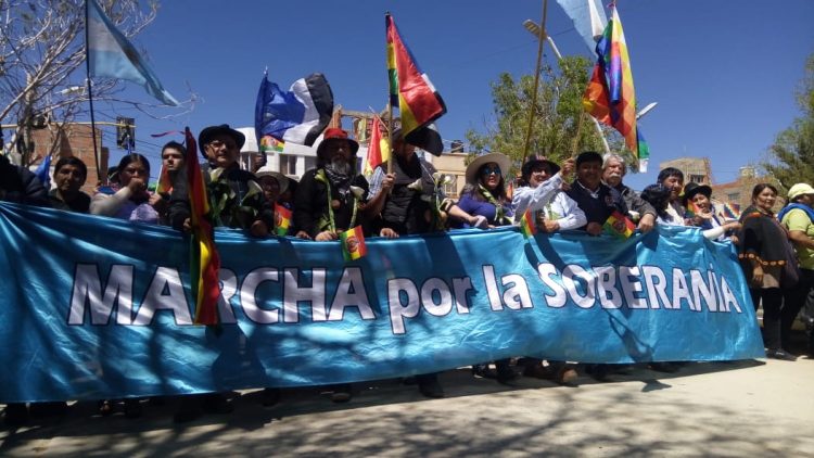 En el norte argentino y Bolivia, también se marchó por la Soberanía