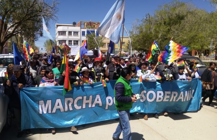 En el norte argentino y Bolivia, también se marchó por la Soberanía