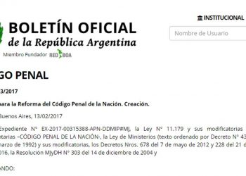 Anteproyecto Código Penal 2017