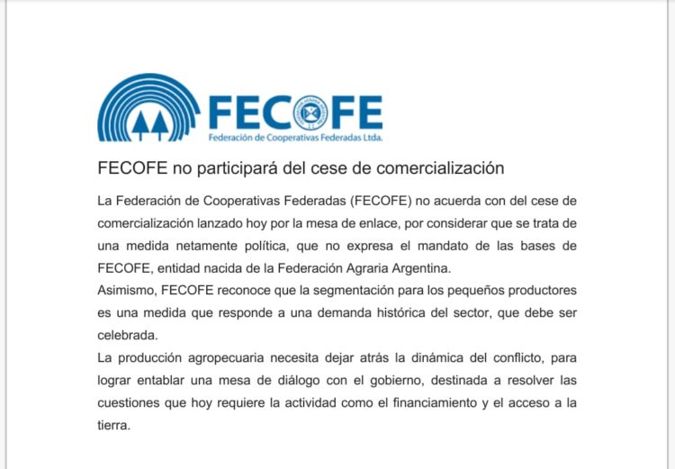 Divisiones en el lockout patronal del agro