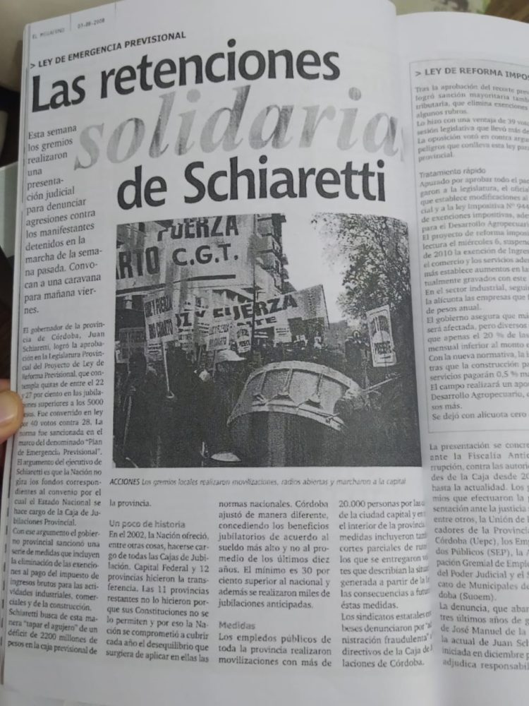 El «Cordobesismo» y las 4 reformas