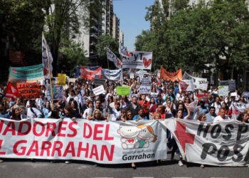 Paro de trabajadores de la Salud en CABA