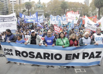 Marcha por la paz en Rosario