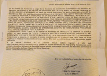 Bullrich no tiene título legítimo para reclamar gastos a gremios y organizaciones