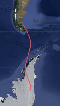 Paso entre América y Antártida