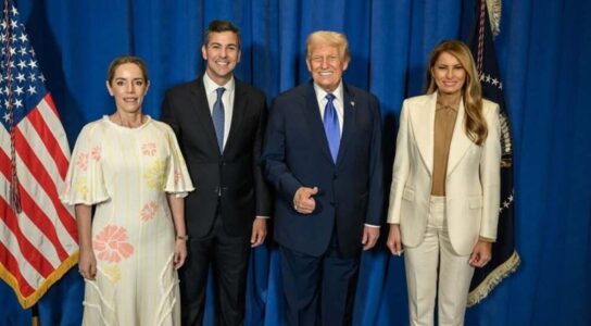 Trump y Santiago Peña Trump y Santiago Peña